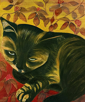 Blackie oil painting