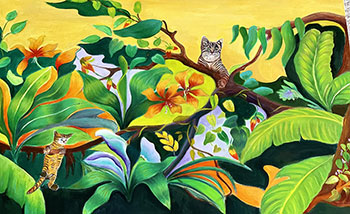 The Cats oil painting